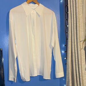 🐑🐇⚪️SHEIN Classic White Blouse with lace detail